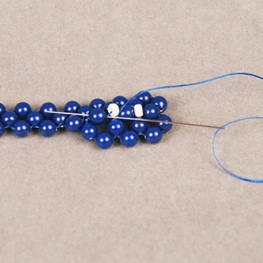 Annelida bracelet completing right angle weave